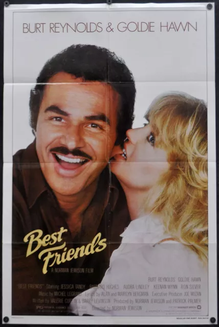 Best Friends 1982 Original 27X41 Movie Poster Burt Reynolds Goldie Hawn Comedy