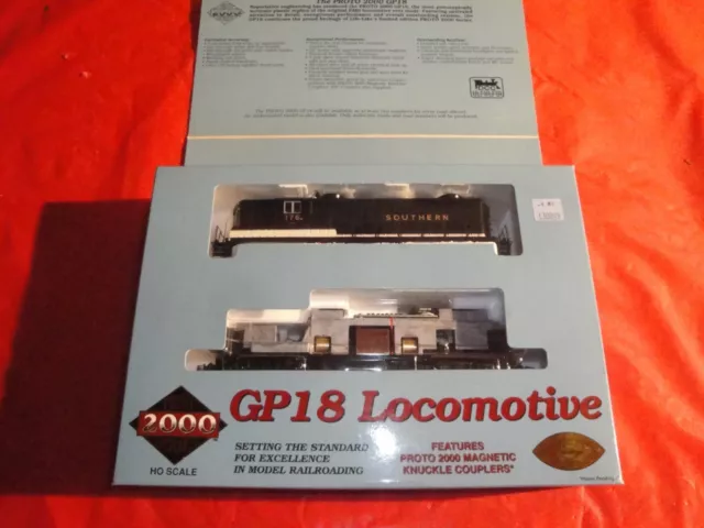 Proto 2000 Life Like HO Scale GP18 Diesel Locomotive Southern #176 black