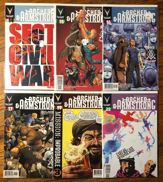 Archer & Armstrong Lot of 6 Valiant Comic Books