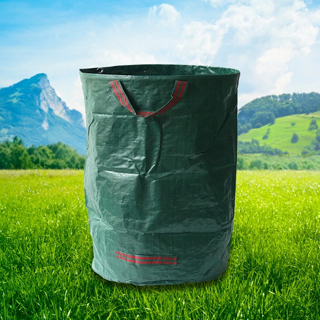 Bolsas de basura multifuncionales para campamento bolsa de escombros de césped 4 asas 32/72/79/132 galones