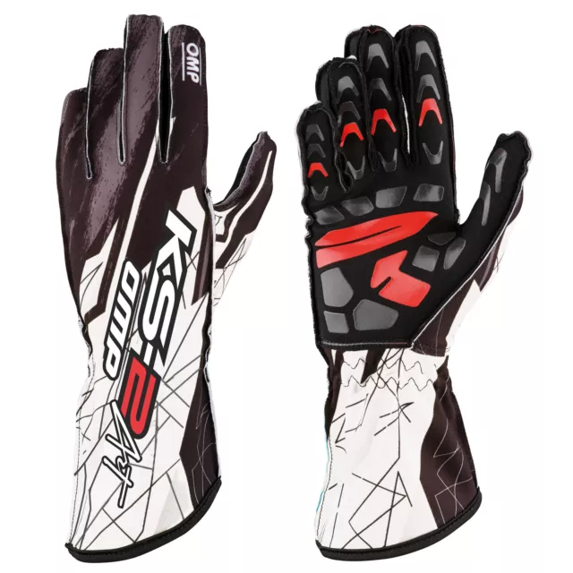 OMP KS-2 Art Lightweight Polyester Karting Gloves - Adult & Kids Sizes