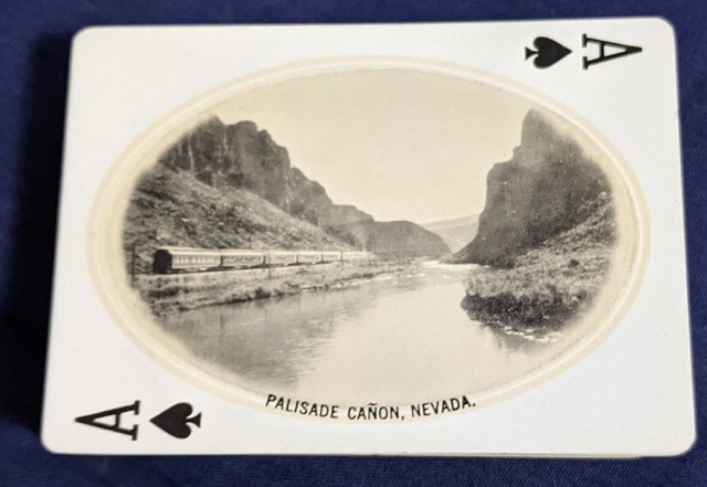 Vtg SOUTHERN PACIFIC LINES Souvenir Deck PLAYING CARDS 52 Scenes Railroad 3