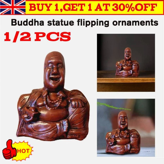 HOT The Buddha Flip ,Buddha Ornament,Middle Finger Laughing Buddha Statue