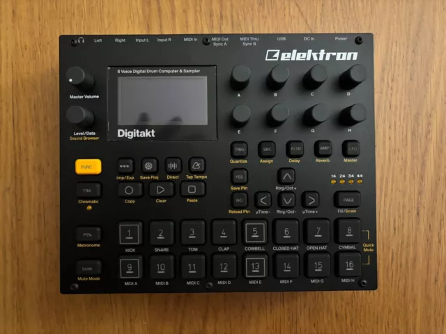 Elektron DIGITAKT DRUM MACHINE 8 VOCI + SAMPLER Professionale per Dj Studio NEW