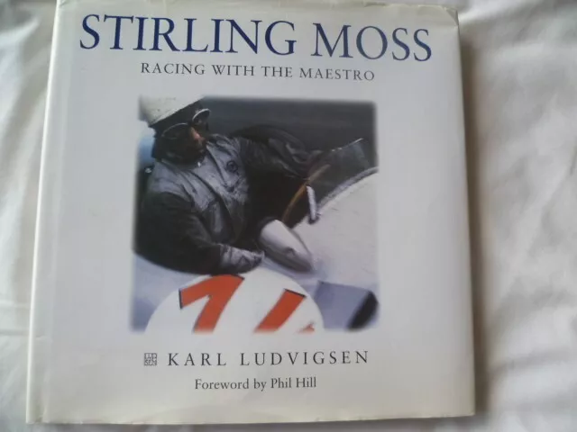 Very Rare STIRLING MOSS RACING WITH THE MAESTRO huge HB in EXCELLENT condition !