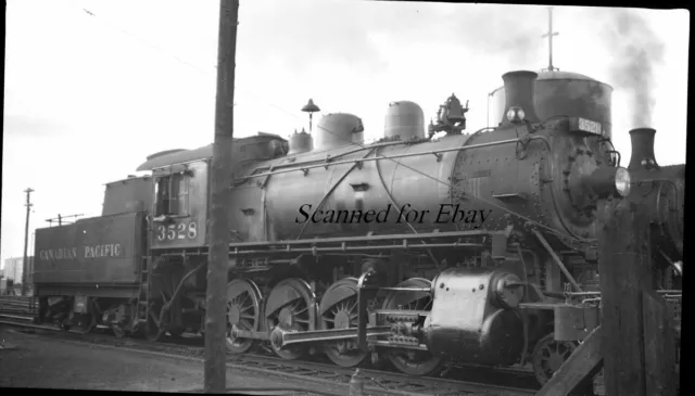 Canadian Pacific #3528 Steam 1950s ORIGINAL NEGATIVE-Railroad