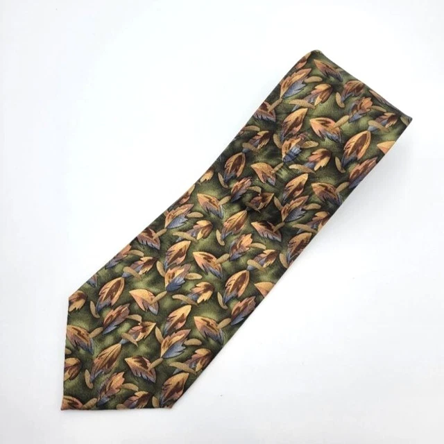 Vintage COCKTAIL COLORS Colorful Floral Men's Silk Tie, EUC