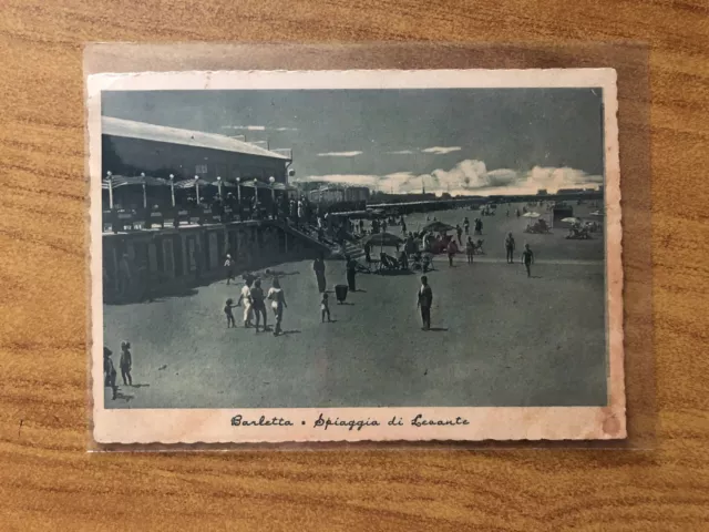 Cartolina Barletta Spiaggia Di Levante Viaggiata 1948 Subalpina Ab