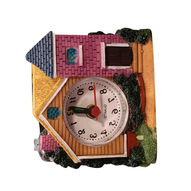 Orologio Stile Moderno Orologio A Forma di Castello Squisito Orologio Desktop Sveglia