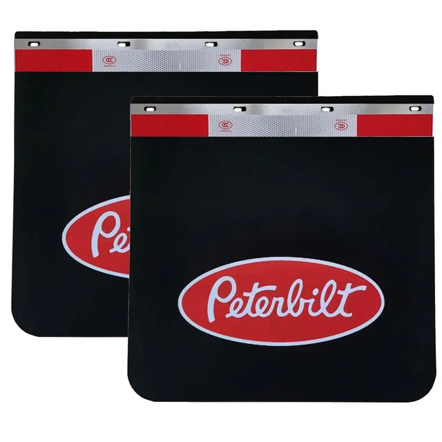 24'x24' Mud Flaps and 24'x3'Reflective Strips for Heavy-Duty Truck Semi Black 24'x24' Mud Flaps and 24'x3'Reflective Strips for Heavy-Duty Truck Semi Black