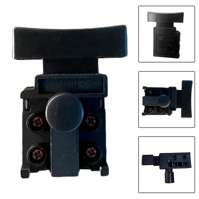 1pc Motosega Interruttore Nero Elettrico Ricambio Design Semplice di Qualità