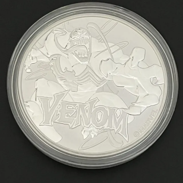 2020 $1 Tuvalu Marvel Comics Venom 1oz Fine Silver Coin Perth Mint Capsule