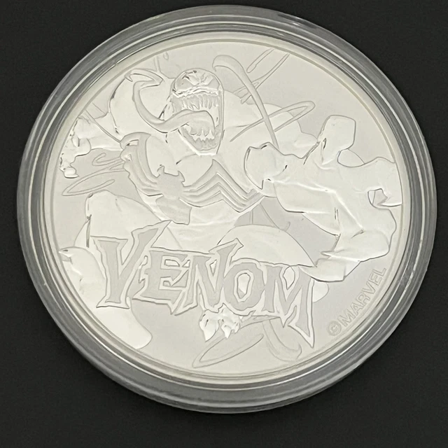 2020 $1 Tuvalu Marvel Comics Venom 1oz Fine Silver Coin Perth Mint Capsule