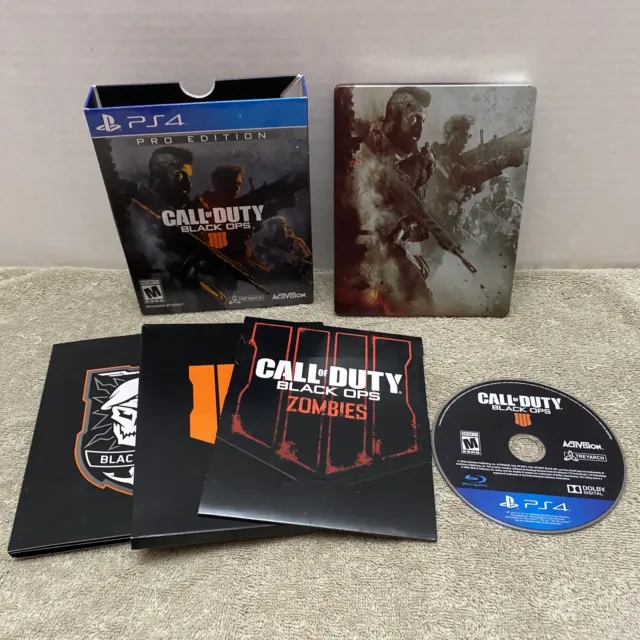 Call Of Duty Black Ops 4 Pro Edition PS4 PlayStation 4 CIB Tested