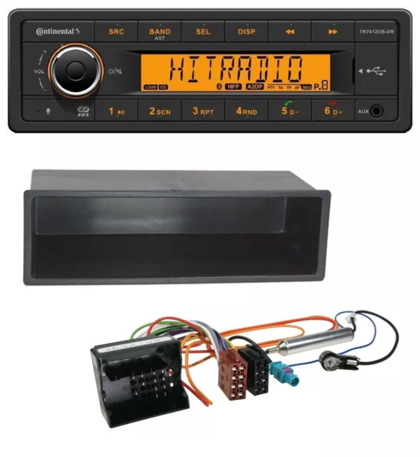 Continental MP3 Bluetooth AUX USB Autoradio für Citroen Berlingo, C2, C3, Jumpy
