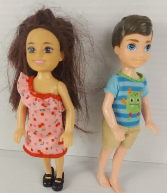 BARBIE CHELSEA CLUB Dolls x2 Girl and Boy Doll 13cm 19.76