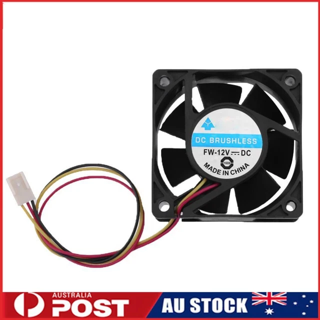 DC Brushless Cooling Fan 12V 60x60x25mm 3 Pin CPU Computer Fan