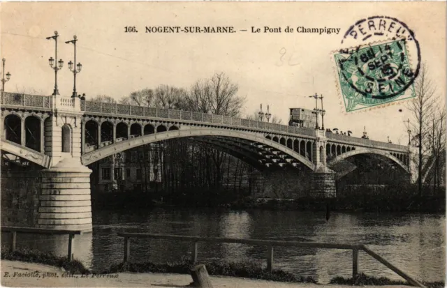 CPA NOGENT-sur-MARNE - Le Pont de CHAMPIGNY (390226)