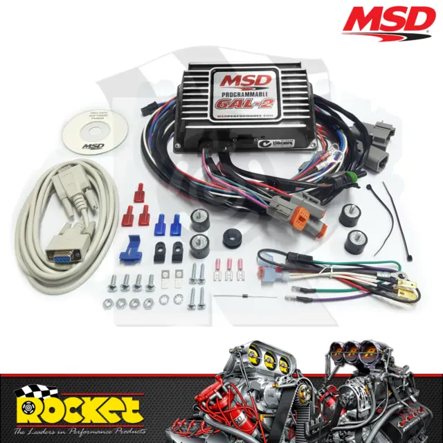 MSD Digital Programmable 6AL-2 Ignition Control w/RevLimit BLACK - MSD65303