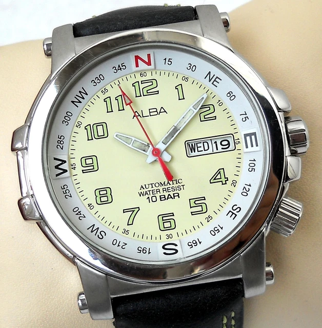 Ravel Orologio Con Moschettone E Bussola, Quadrante Fosforescente, Cinturino In Nylon, Impermeabile 3 ATM, Modello R1108 Per Escursioni E Trekking