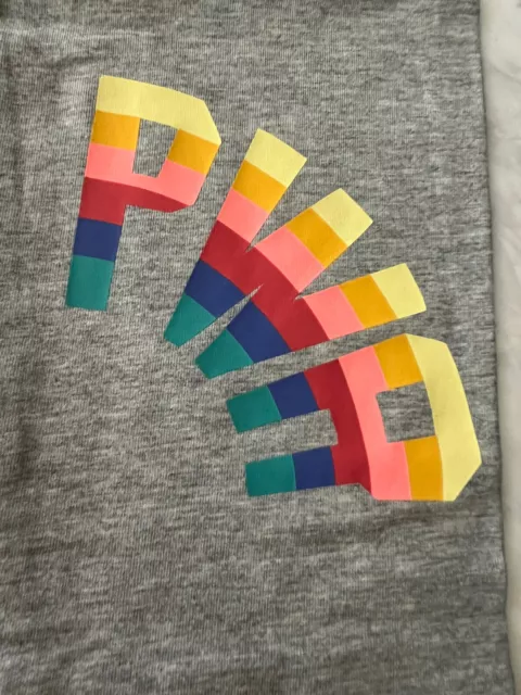 NWT GAP KIDS Girls Size L (10) GIRL POWER Cropped Leggings w. Rainbow Appliqué 3