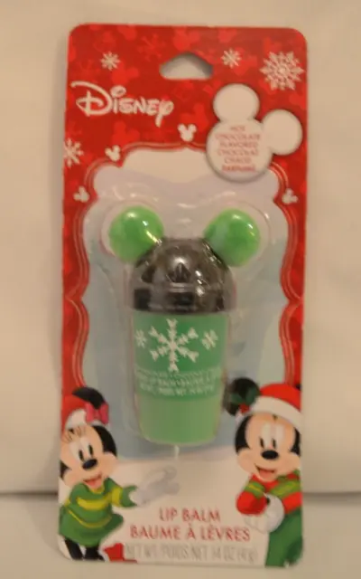 Disney Mickey Mouse Lip Gloss Christmas Hot Chocolate Flavored NIP