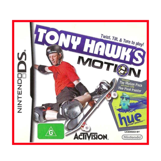 TONY HAWK'S MOTION Featuring Hue Pixel Painter Nintendo DS Game