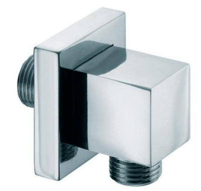 Presa dacqua quadrata con supporto per doccia in ottone con rosone 59508 