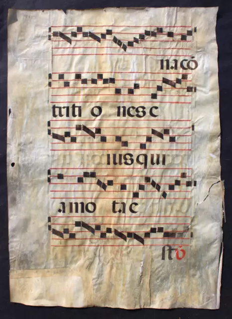 Mächtige Mittelalterliche Lateinische Pergament-Handschrift,Antiphonar,Um 1520