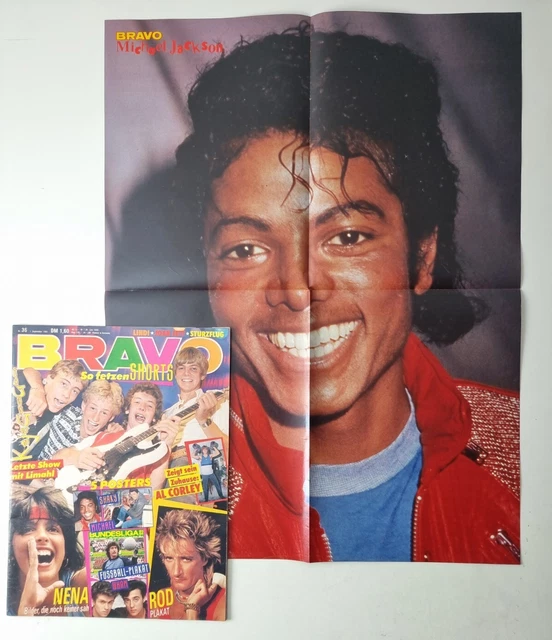 Bravo 36 vom 1.9.1983 Nena ~ Komplett mit Michael Jackson Superposter (D1052)
