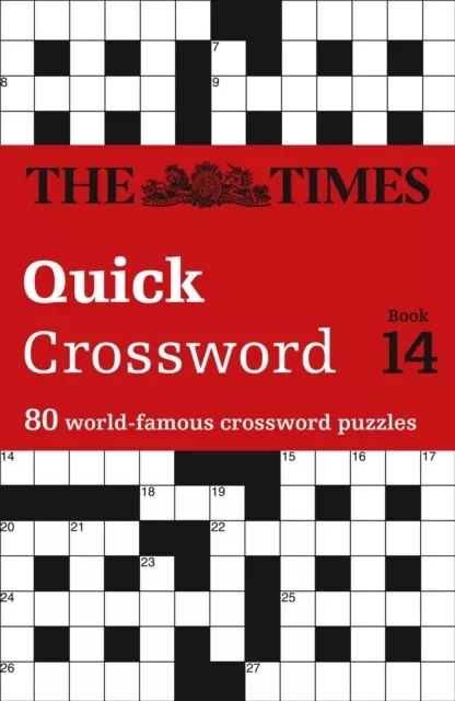 The Times Quick Crossword Book 14 by The Times Mind Games 9780007319275 NEW Book