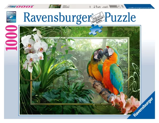 Ravensburger Jigsaw Puzzle 1000 Piece Parrots Jungle 70x50cm