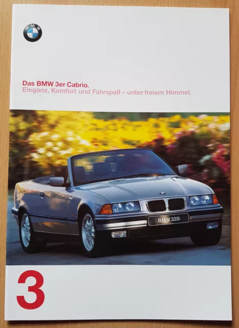 Prospekt BMW 3 er Cabrio  -  E36  -  Ausgabe 1/97
