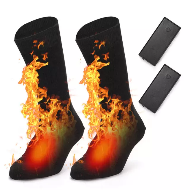 Electric Heated Socks Winter Warm Feet Warmer Washable Adjustable Unisex Socks