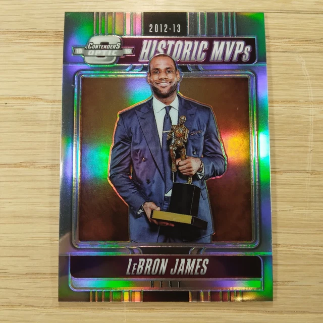 Lebron James 2018 Contenders Optic No. 5 Silver Prizm Basketball Historic Mvps