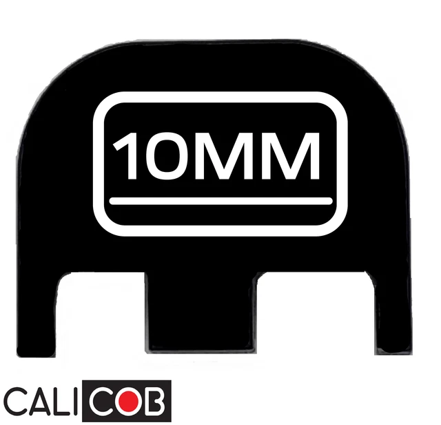 2-Pack Aluminum Rear Slide Cover Plate For Glock Gen 5 (G17/19/34/45 Etc.) - Engraved Tactical Back Plate, 9mm/.40 Cal