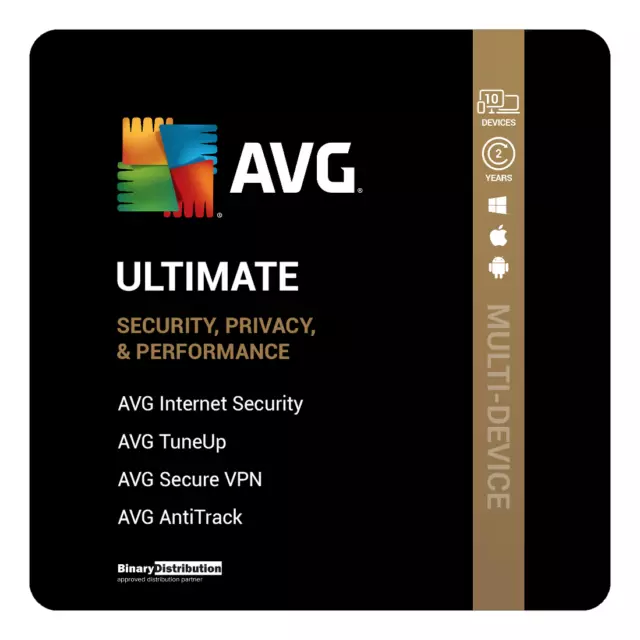 AVG Ultimate 2024 - 10 Devices - 2 Years - [Download]