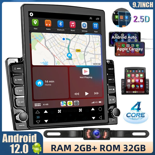 Android 12.0 Double Din Car Stereo Wireless Apple CarPlay Radio GPS Navi WiFi FM