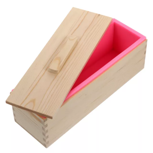 Molde decorativo hágalo usted mismo jabón molde madera moldes caja de suministros