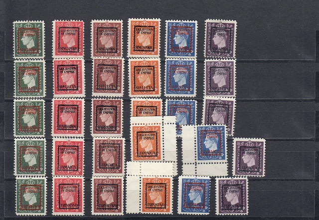 Kriegspropagandafälschungen: MiNr. 9-14, IVa-h, oG, Hosang - selten