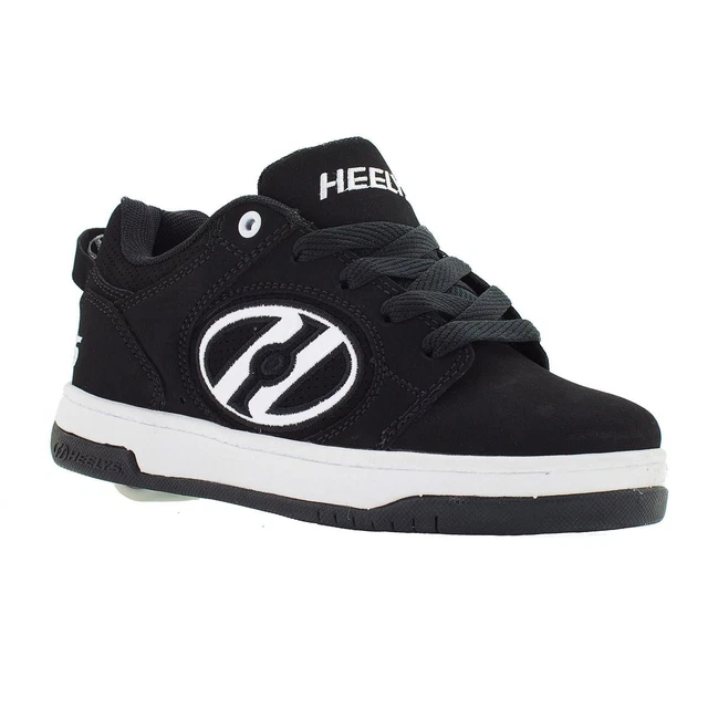 HEELYS Unisex Kids Voyager Wheeled Shoe Black/White - HE100713H Sneaker