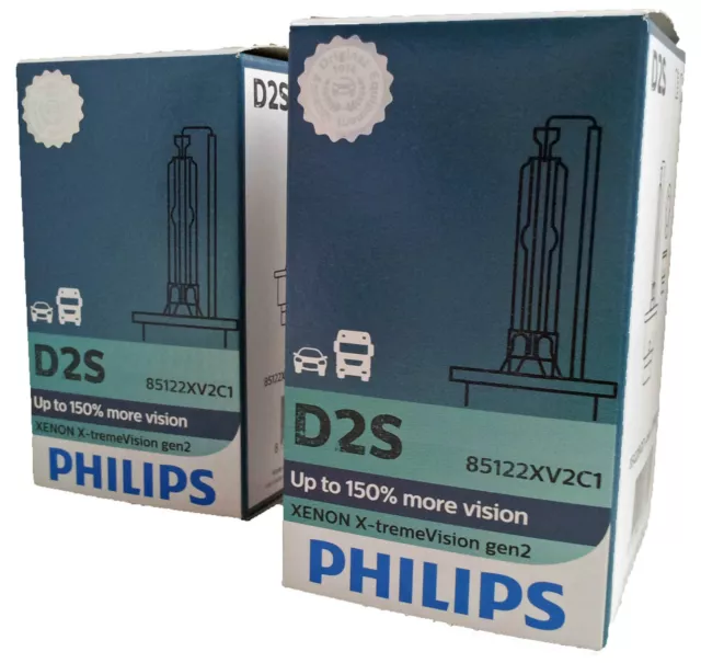 D2S PHILIPS X-treme Vision bis 150% mehr Sicht Xenon 35W P32d-2 2st 85122XV2C1