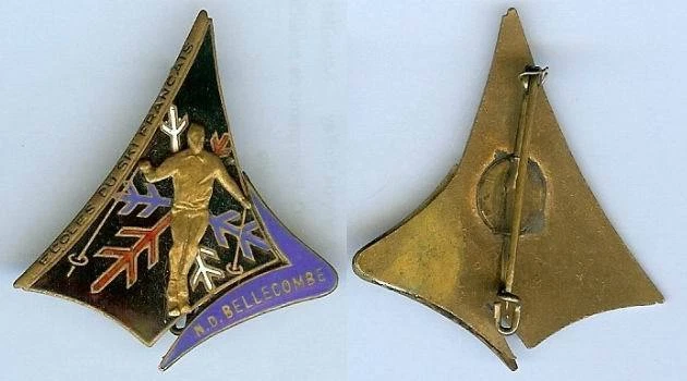 Médaille Brevet Skieur 1974 – Cristal Et Médaille ESF USEP, Sport D'hiver Vintage France
