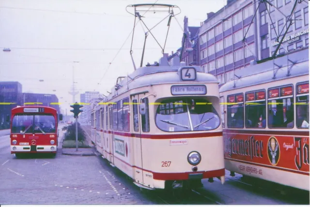 Farb-Foto Straßenbahn Kiel Tw 267 1984
