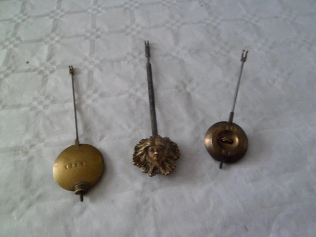 Balancier Ancien De Pendule - Mécanisme Horloge Vintage - Occasion Fonctionnel - France