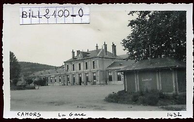 Cahors ( Lot ) la gare . photo ancienne . Juin 1946