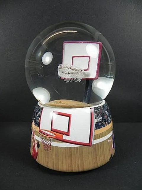 Snow Ball Sports Game Clock Basketball, Snowglobe, 15 CM, Must See, New