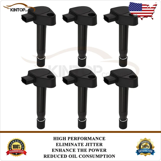 6 IGNITION COIL Pack For 19992010 Honda Accord Odyssey 3.0L 3.2L 3.5L