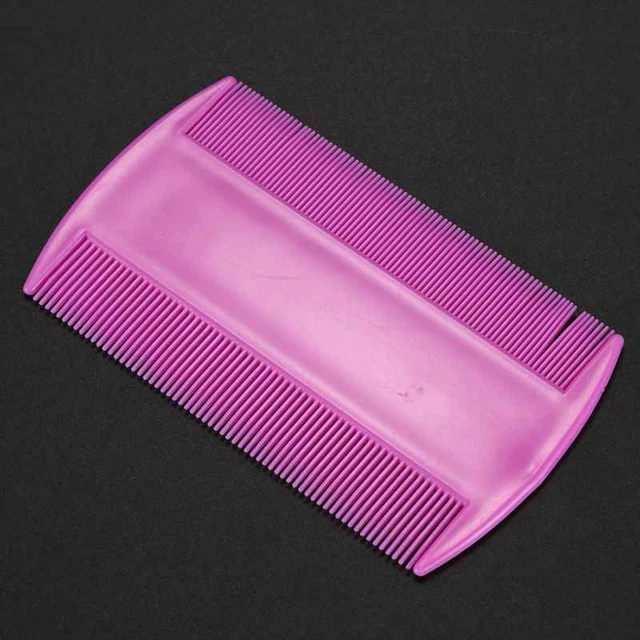 1X(4pcs Flea Lice Combs, Double sided Pet Flea Combs, Cat Dog Pet Grooming F 4