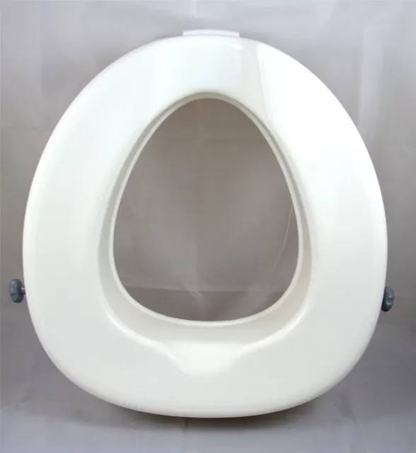 Sollevatore sedile WC rialzato 4"" (10 cm) Serenity Bariatric (fino al 34°) SENZA coperchio 2